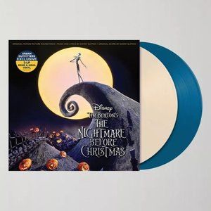 The Nightmare Before Christmas Soundtrack Limited 2XLP Bone Aqua Vinyl New